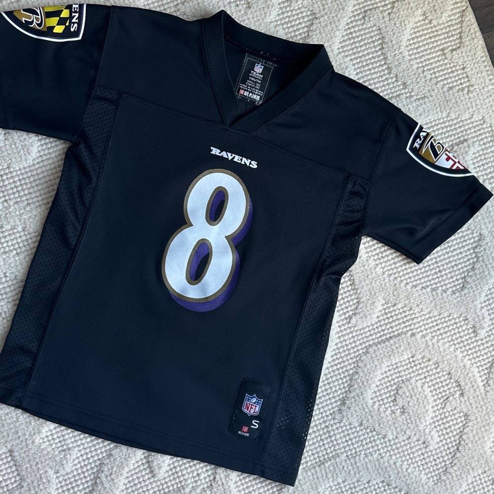 NFL Black Ravens Kids Lamar Jackson Jersey size small